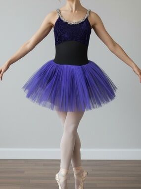 ✨ WEAR MOI LONDON | Nine-Layer Ballet Tulle | Burgundy & Black | Adult Medium ✨